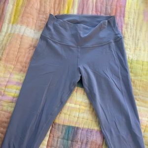 Alo Yoga periwinkle brushed fabric leggings